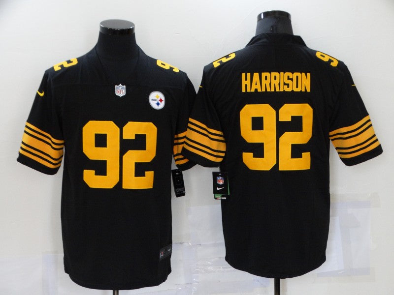Men's Pittsburgh Steelers James Harrison Black Alternate Legend Jersey football jersey product view 1