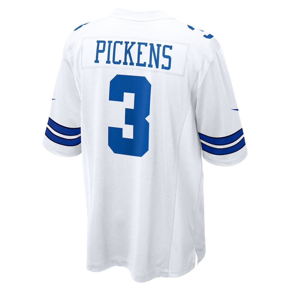D.Cowboys #3 George Pickens White Game Jersey football jersey product view 1