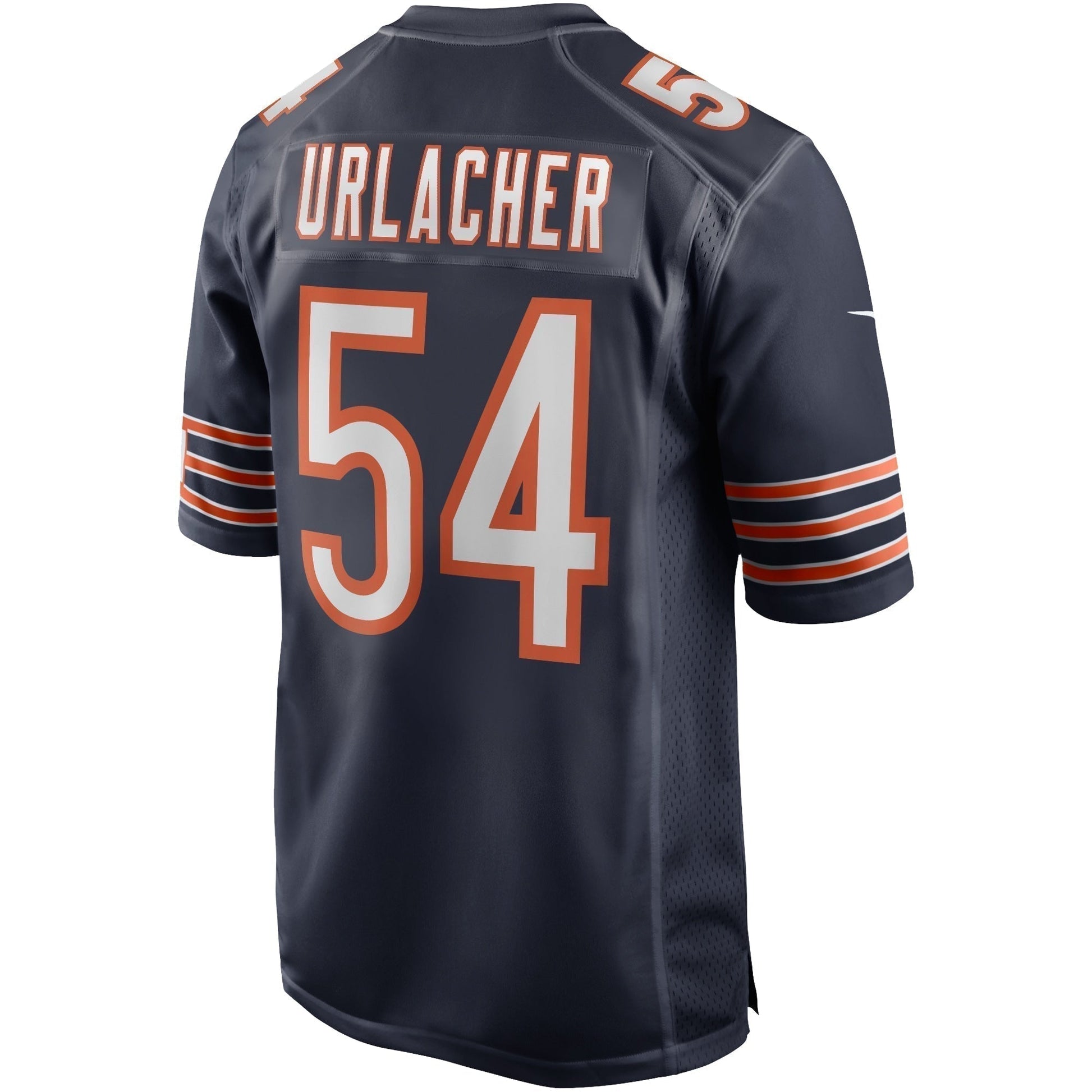 Brian Urlacher Chicago Bears Game Retired Jersey - Navy football jersey product view 3