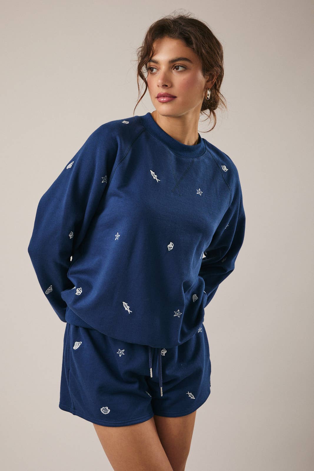 Crew Neck Long Sleeve Marine Embo Sweatshirt Unisex T-shirt, Sweatshirt, Hoodie, Long Sleeve Tee - T-Shirt, Sweatshirt, Hoodie