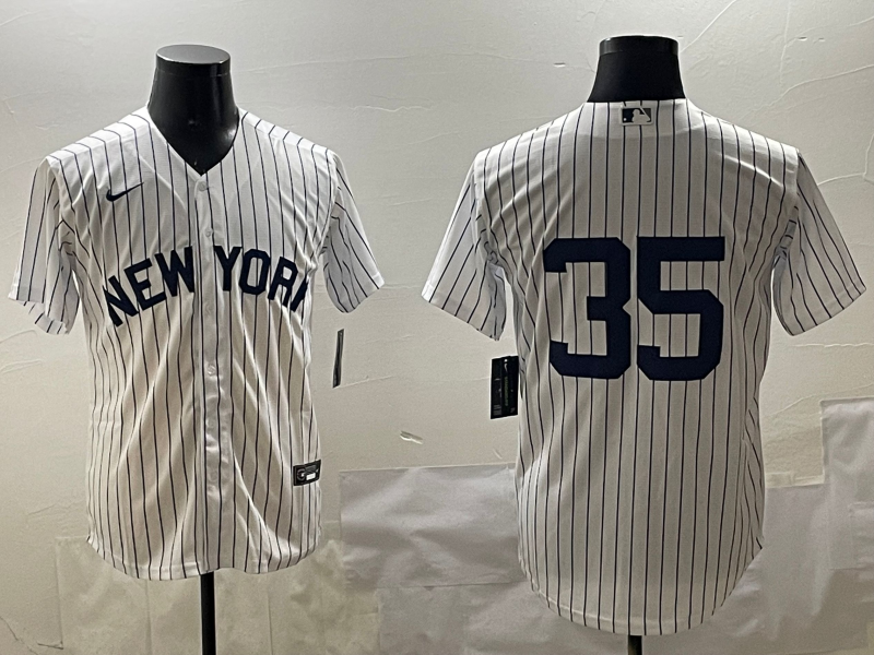 Men's New York Yankees Cody Bellinger White Replica Player Jersey baseball jersey product view 1