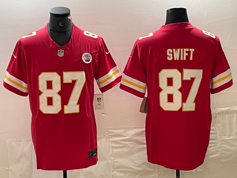 Men's Kansas City Chiefs Taylor Swift #87 Red Game Player Jersey1 football jersey product view 1