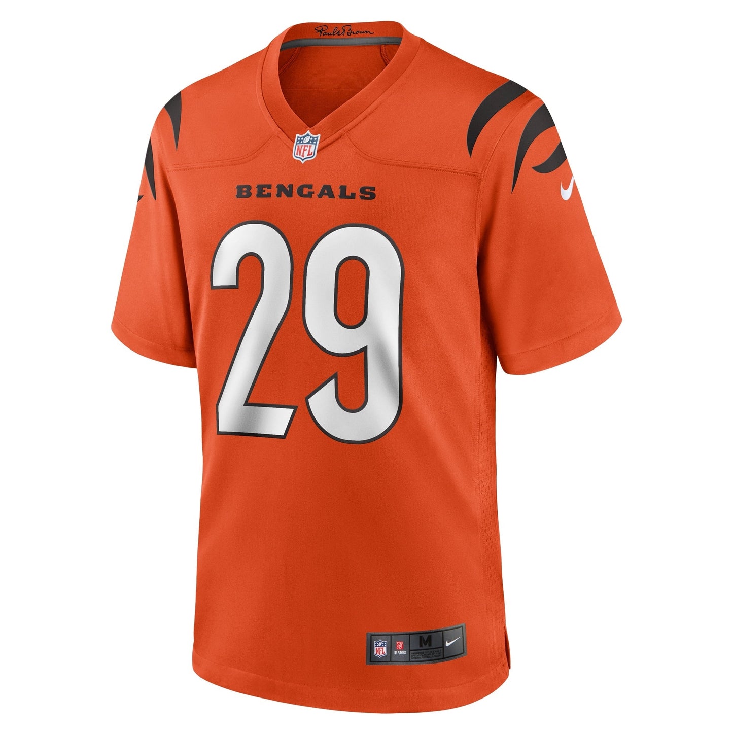 Cam Taylor-Britt Cincinnati Bengals Alternate Game Jersey - Orange football jersey product view 2