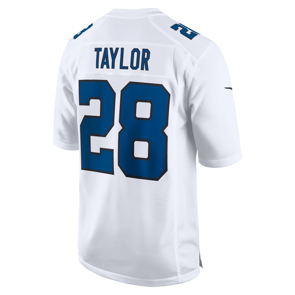 IN.Colts #28 Jonathan Taylor Tundra White Fashion Game Jersey football jersey product view 1
