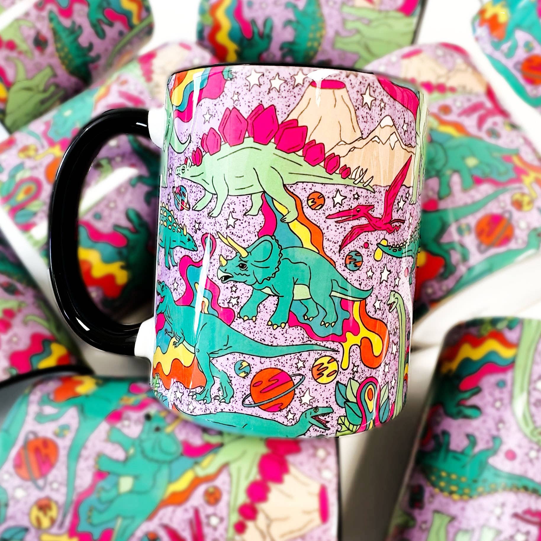Dinosaurs Ceramic Coffee Mug, Cute Mugs, Kitschy Unisex T-shirt, Sweatshirt, Hoodie, Long Sleeve Tee - T-Shirt, Sweatshirt, Hoodie