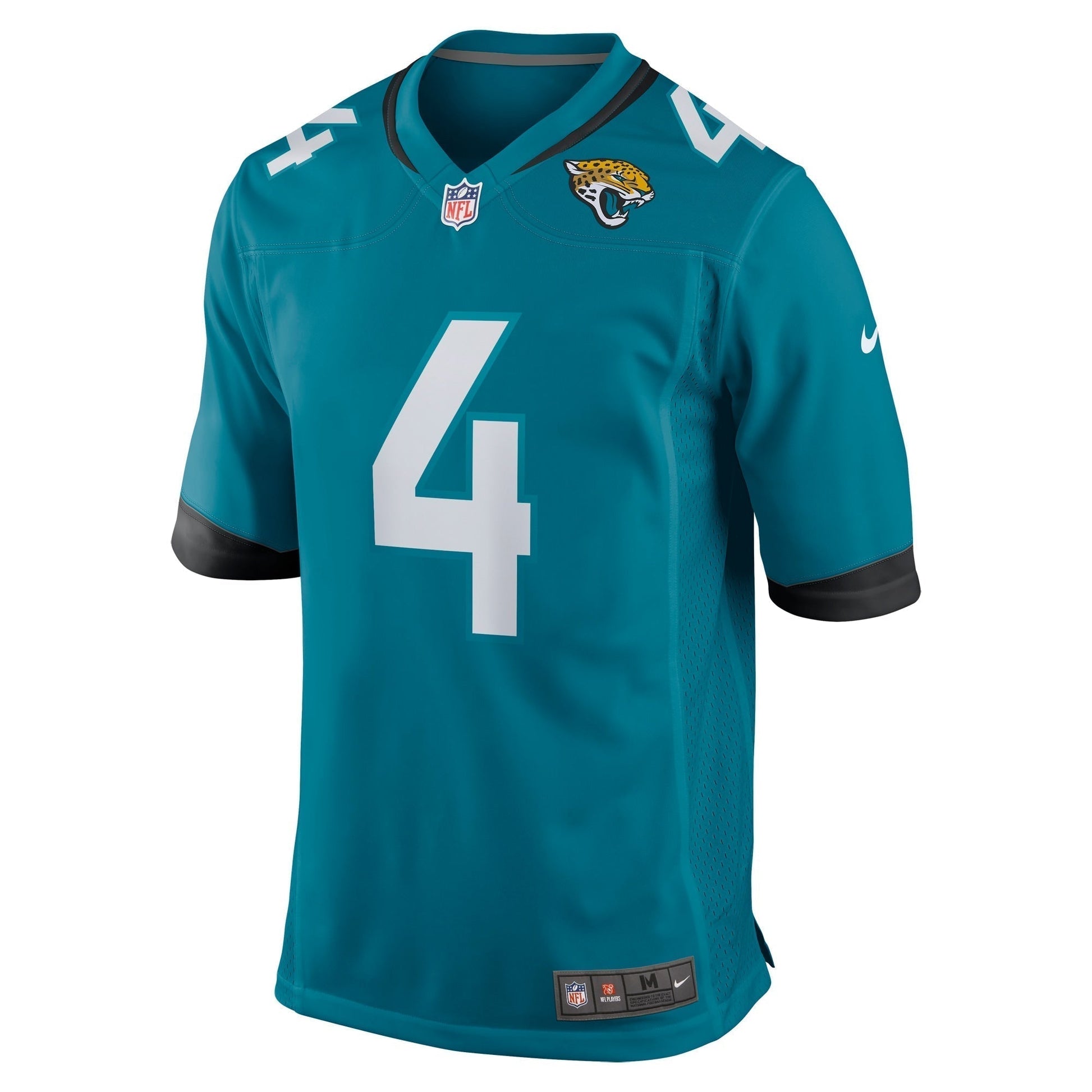 Tank Bigsby Jacksonville Jaguars Game Jersey - Teal football jersey product view 2