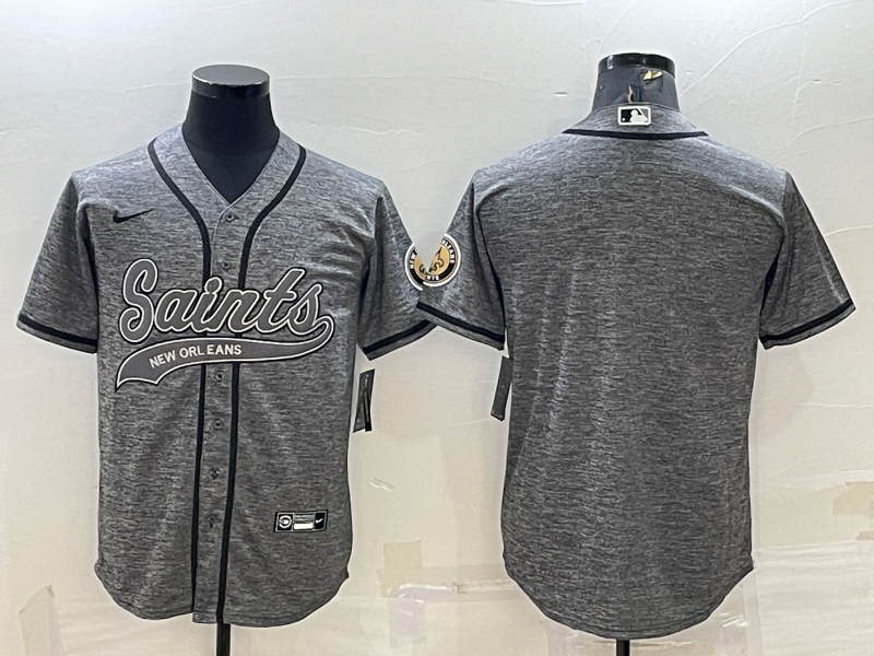 Men's New Orleans Saints Gray Blank Jersey football jersey product view 1