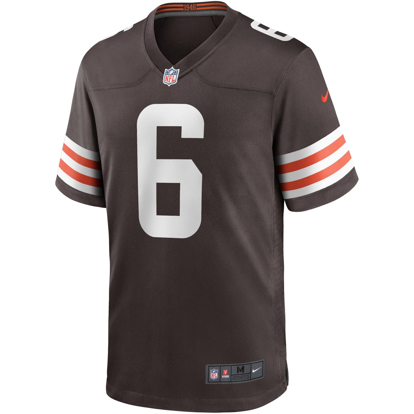 Baker Mayfield Cleveland Browns Game Jersey - Brown football jersey product view 2