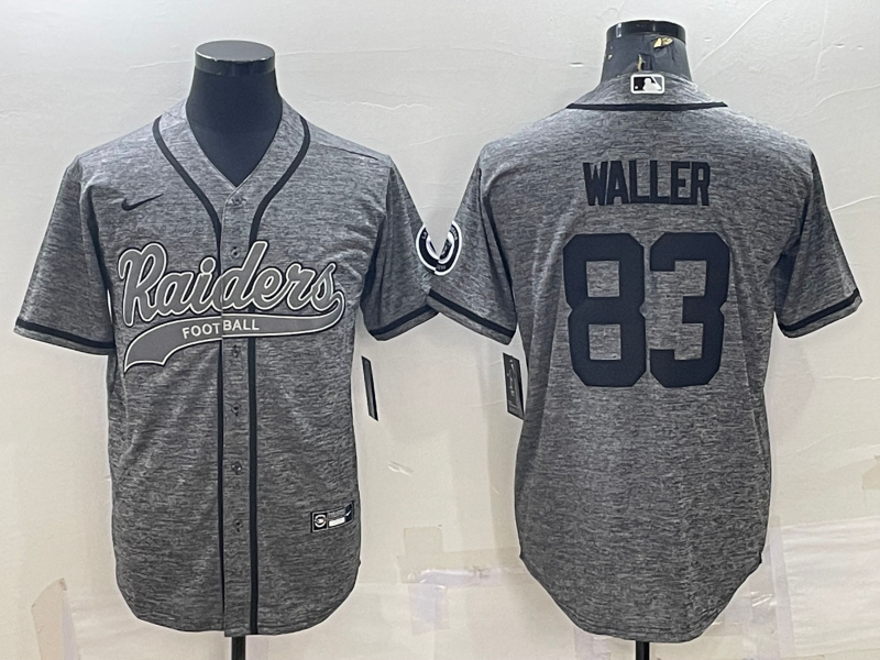 Men's Las Vegas Raiders Darren Waller #83 Gray Player Jersey1 Joint Edition football jersey product view 1