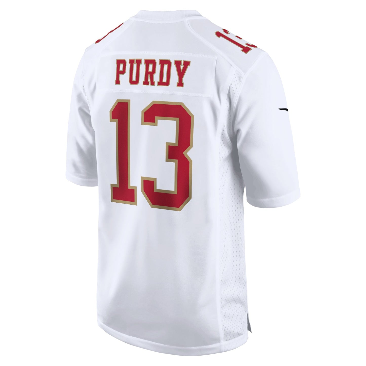 Brock Purdy San Francisco 49ers Fashion Game Jersey - Tundra White football jersey product view 3