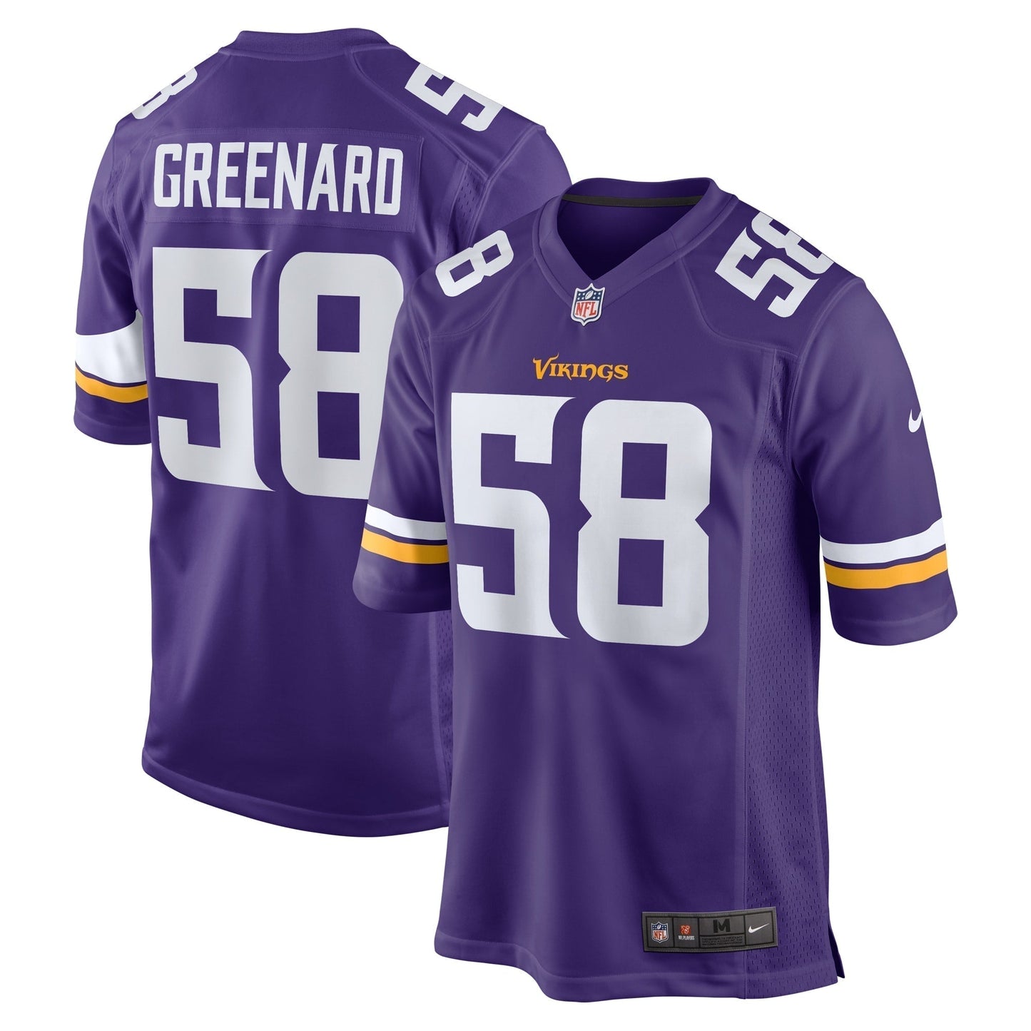 Jonathan Greenard Minnesota Vikings Team Game Jersey - Purple football jersey product view 1