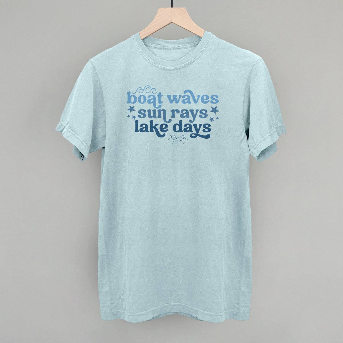 Boat Waves, Sun Rays, Lake Days Unisex T-shirt, Sweatshirt, Hoodie, Long Sleeve Tee - T-Shirt, Sweatshirt, Hoodie