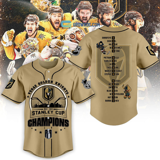 2023 NHL Stanley Cup Champions Vegas Golden Knights Baseball Jersey Unisex T-shirt, Sweatshirt, Hoodie, Long Sleeve Tee - T-Shirt, Sweatshirt, Hoodie