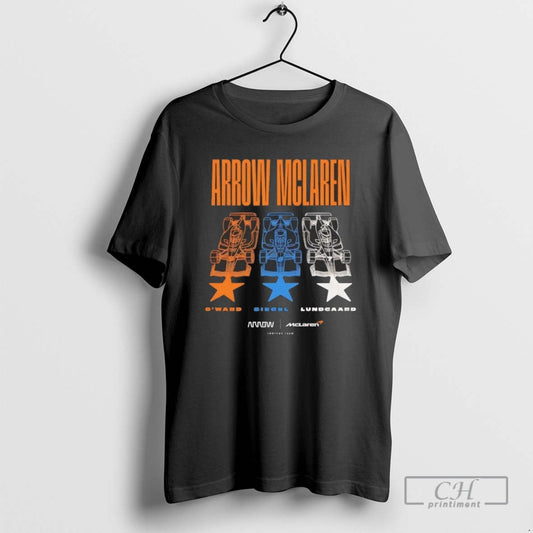 2025 Arrow Mclaren Racing Team Oward Siegel Lundcaard T-Shirts, Hoodie, Sweatshirt - T-Shirt, Sweatshirt, Hoodie