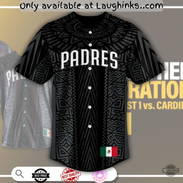 2025 Personalized Sd Padres Mexican Heritage Celebration Baseball Jersey Shirt Giveaway Unisex T-shirt, Sweatshirt, Hoodie, Long Sleeve Tee - T-Shirt, Sweatshirt, Hoodie