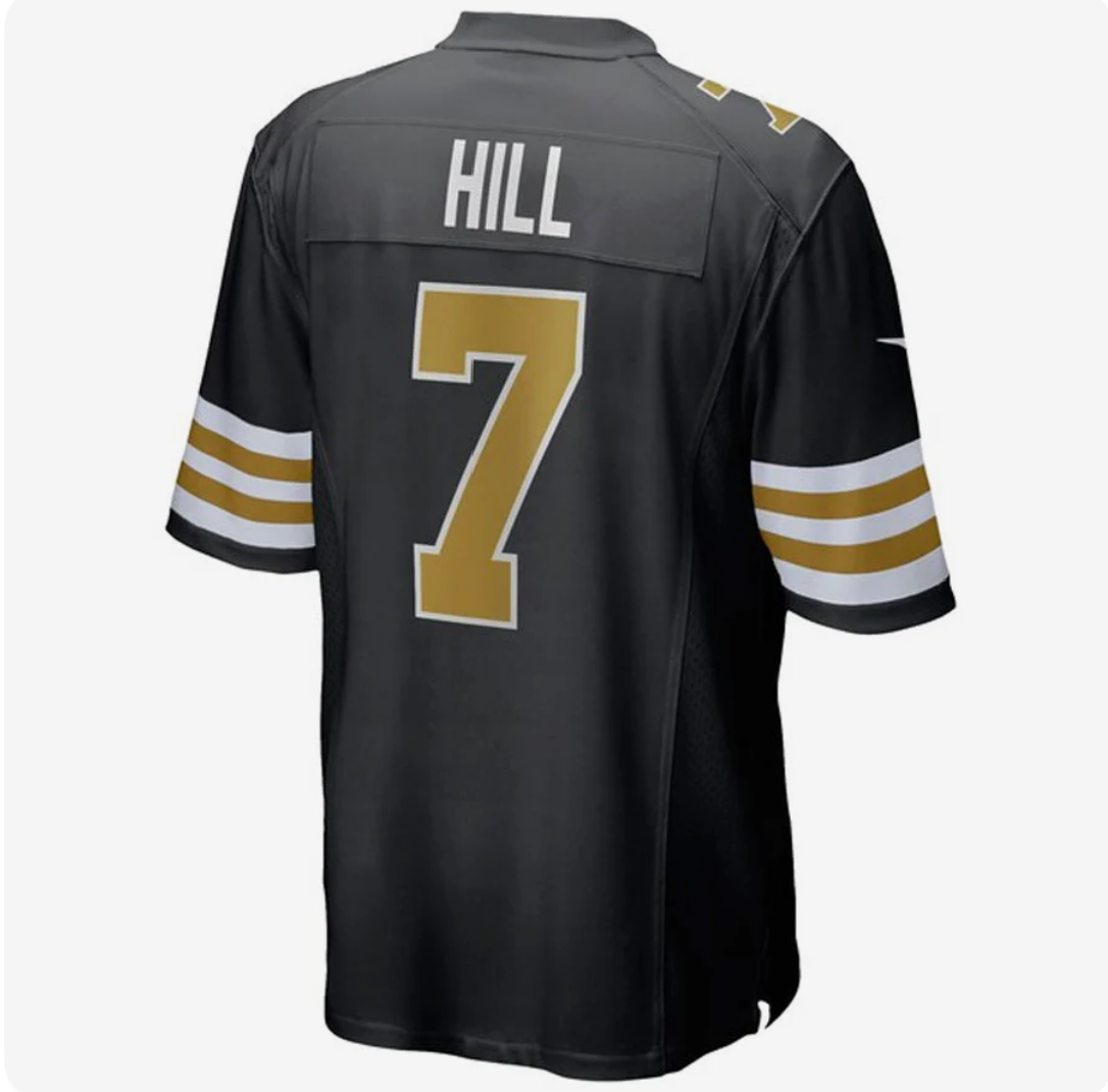 Taysom Hill New Orleans Saints Alternate Game Jersey football jersey product view 2