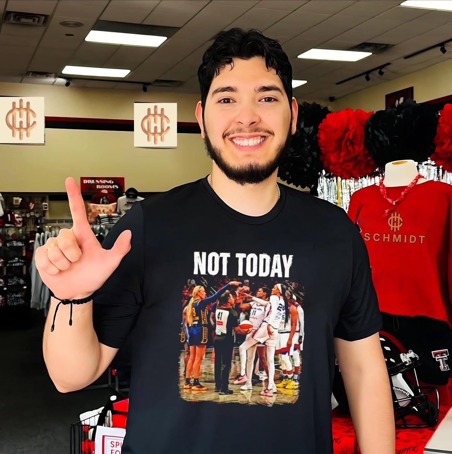 2026 Sophie Cunningham Pointing Shirt Not Today Shirt Unisex T-shirt, Sweatshirt, Hoodie, Long Sleeve Tee - T-Shirt, Sweatshirt, Hoodie