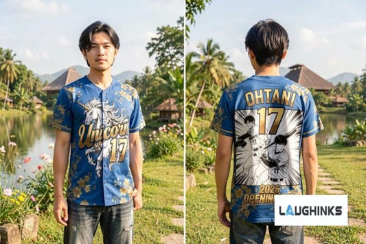 2026 Opening Day Unicorn 17 Shohei Ohtani Dodgers Cherry Blosssom AOP Baseball Jersey Unisex T-shirt, Sweatshirt, Hoodie, Long Sleeve Tee - T-Shirt, Sweatshirt, Hoodie