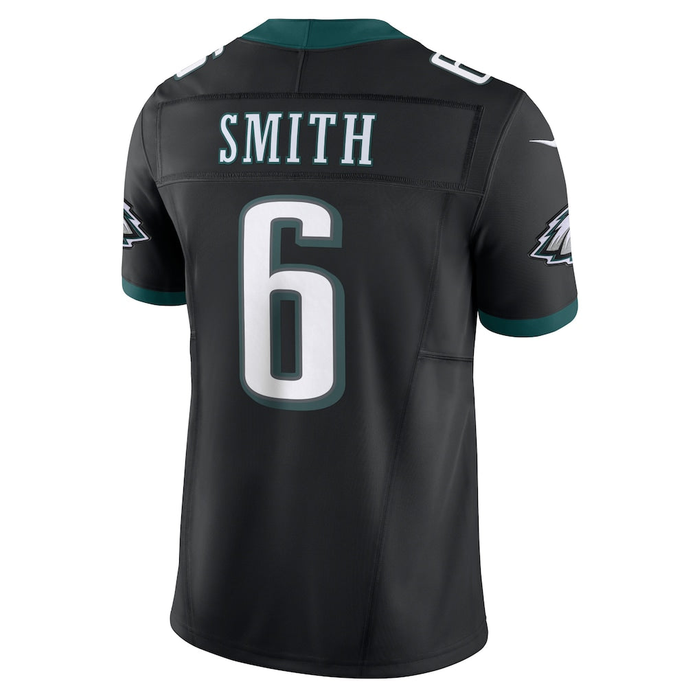 P.Eagles #6 DeVonta Smith Black Alternate Vapor F.U.S.E. Limited Jersey football jersey product view 1