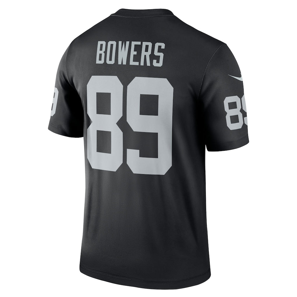 LV.Raiders #89 Brock Bowers Black Legend Player Performance Top Jersey football jersey product view 1