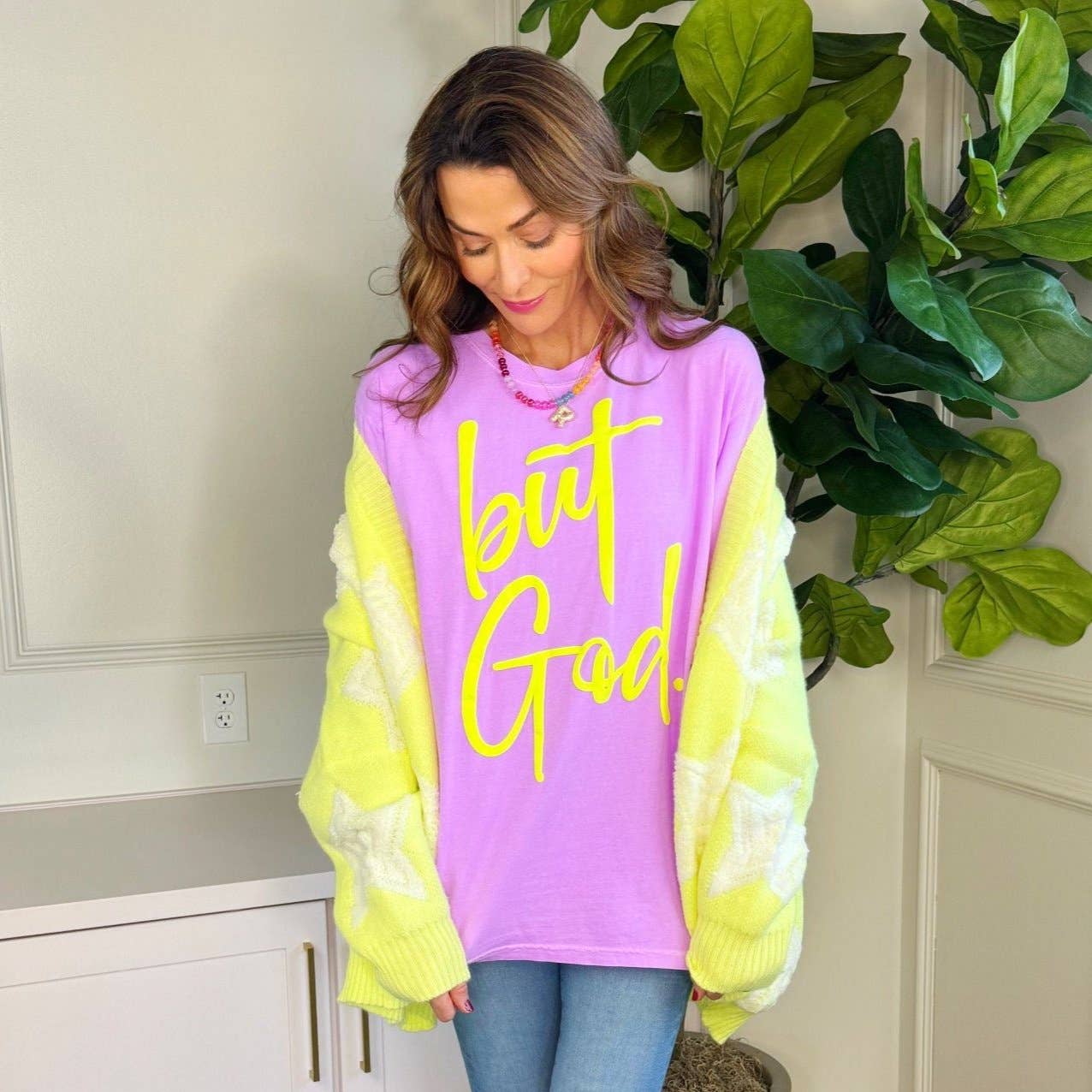 Puff But God Neon Violet Tee Unisex T-shirt, Sweatshirt, Hoodie, Long Sleeve Tee - T-Shirt, Sweatshirt, Hoodie