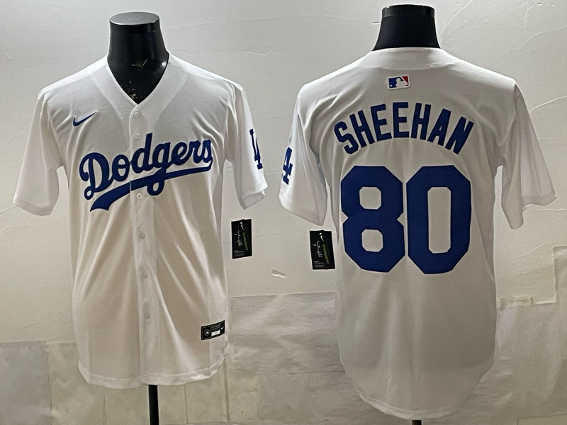 Men's Los Angeles Dodgers Bobby Miller Sheehan White Home Replica Jersey baseball jersey product view 1
