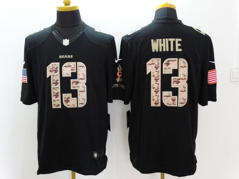 Men's Chicago Bears Kevin White #13 Black Game Player Jersey1 football jersey product view 1