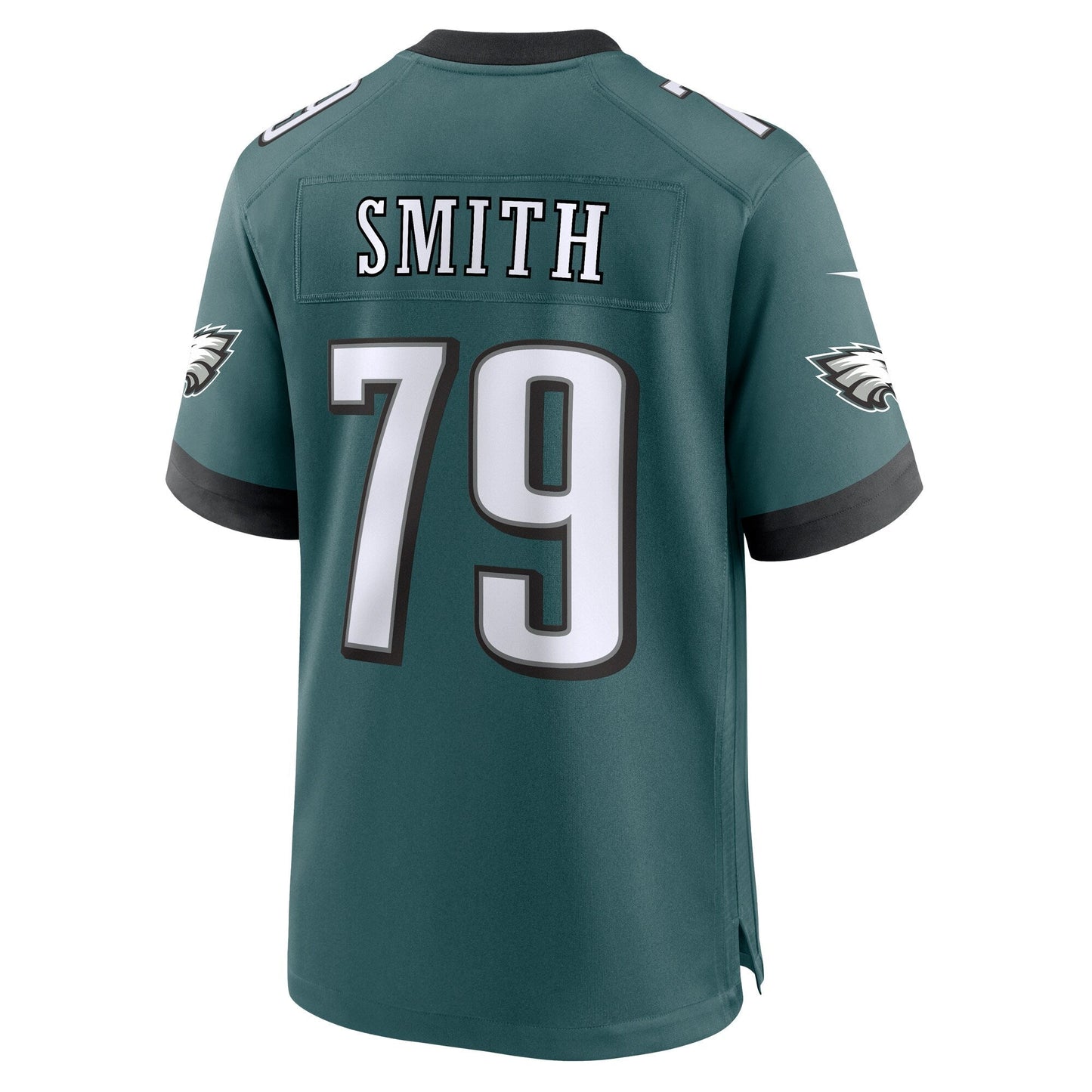 Lecitus Smith Philadelphia Eagles Game Jersey - Midnight Green football jersey product view 3