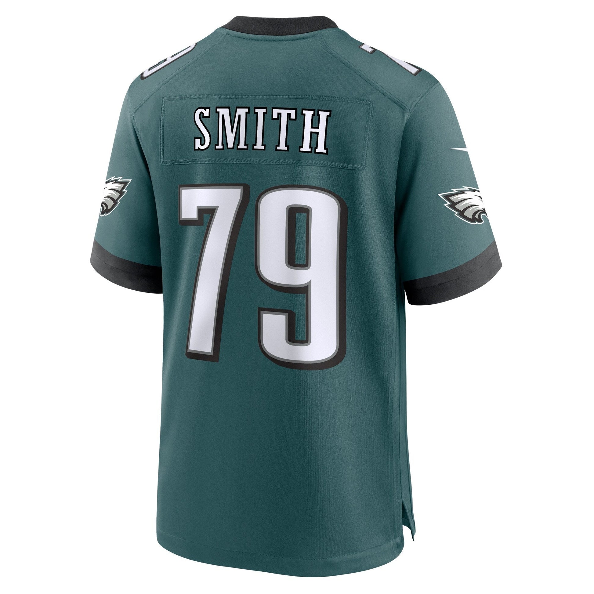 Lecitus Smith Philadelphia Eagles Game Jersey - Midnight Green football jersey product view 3