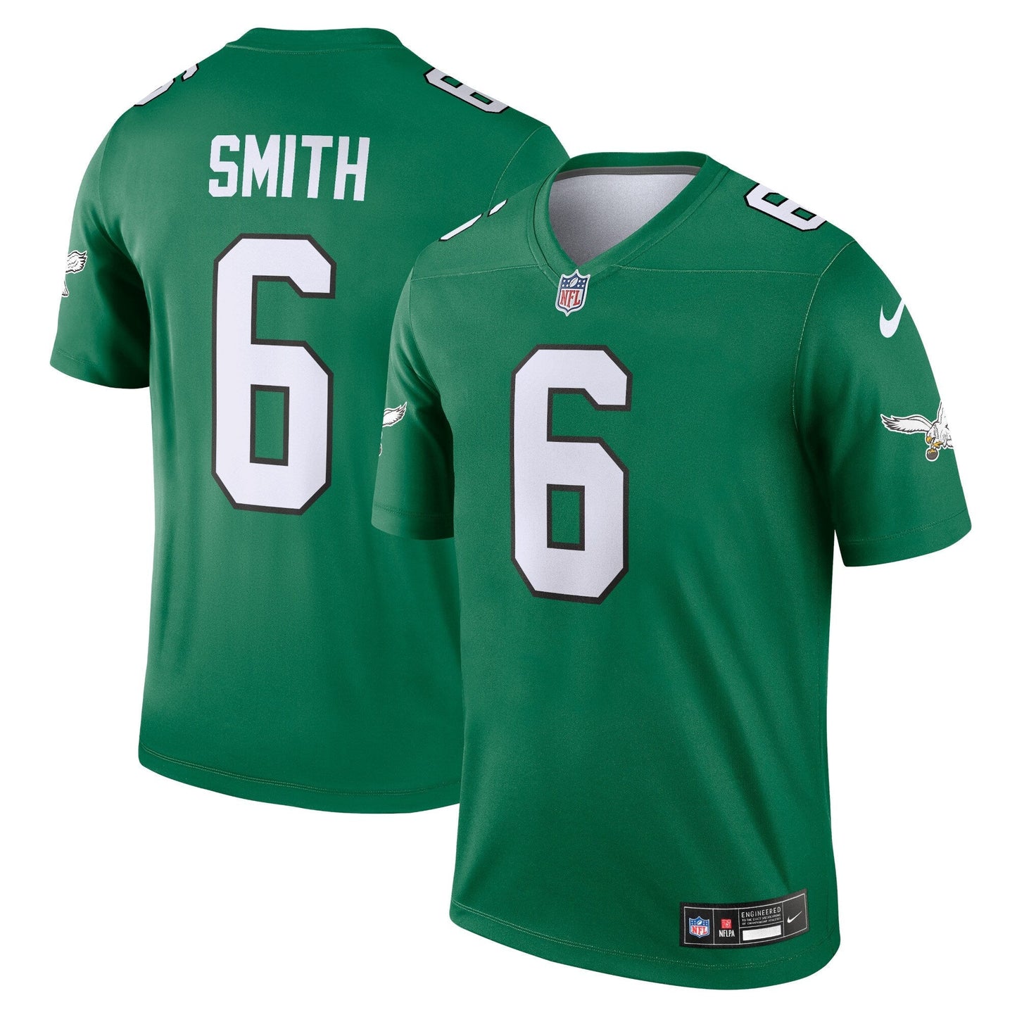 DeVonta Smith Philadelphia Eagles Legend Jersey - Kelly Green football jersey product view 1