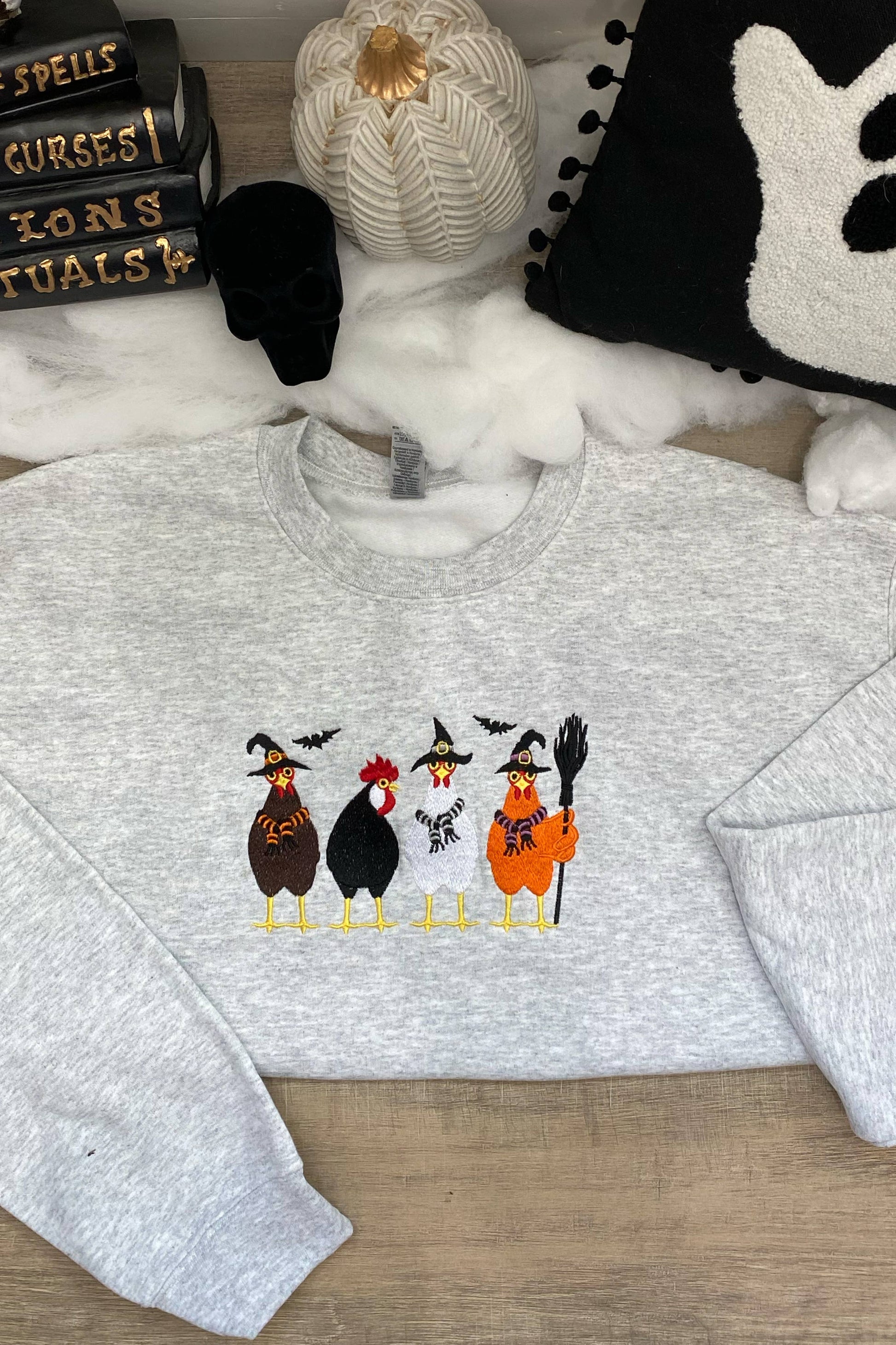 Halloween Chickens Unisex T-shirt, Sweatshirt, Hoodie, Long Sleeve Tee - T-Shirt, Sweatshirt, Hoodie