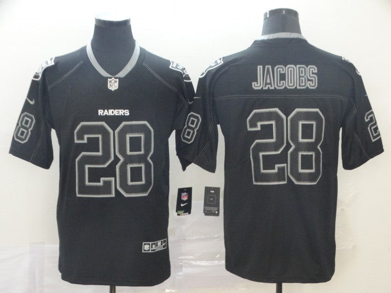 Men's Las Vegas Raiders Josh Jacobs #28 Black Alternate Game Jersey1 football jersey product view 1