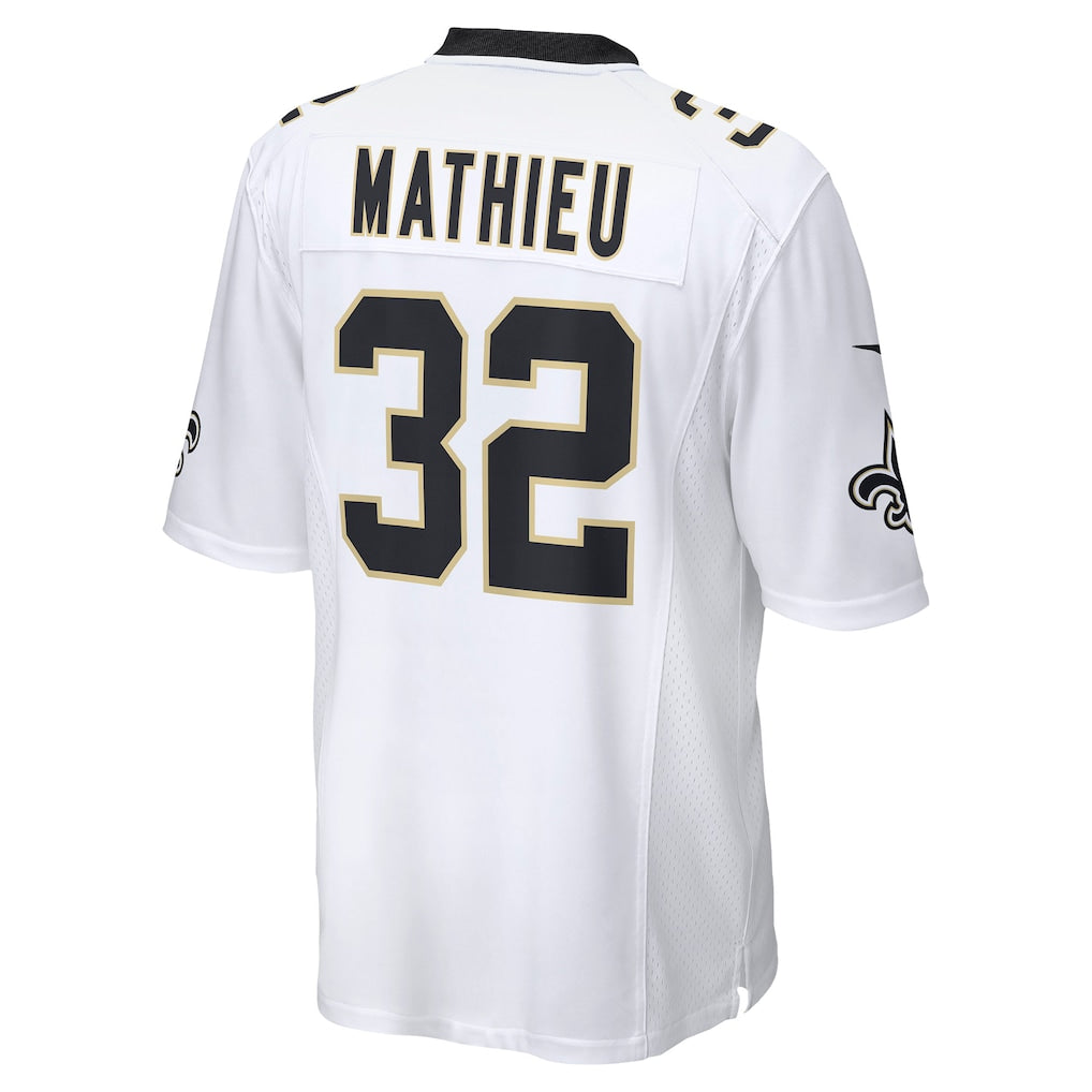 NO.Saints #32 Tyrann Mathieu White Game Jersey football jersey product view 1