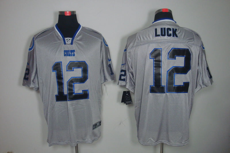 Men's Indianapolis Colts Andrew Luck #12 Gray Game Player Jersey1 football jersey product view 1