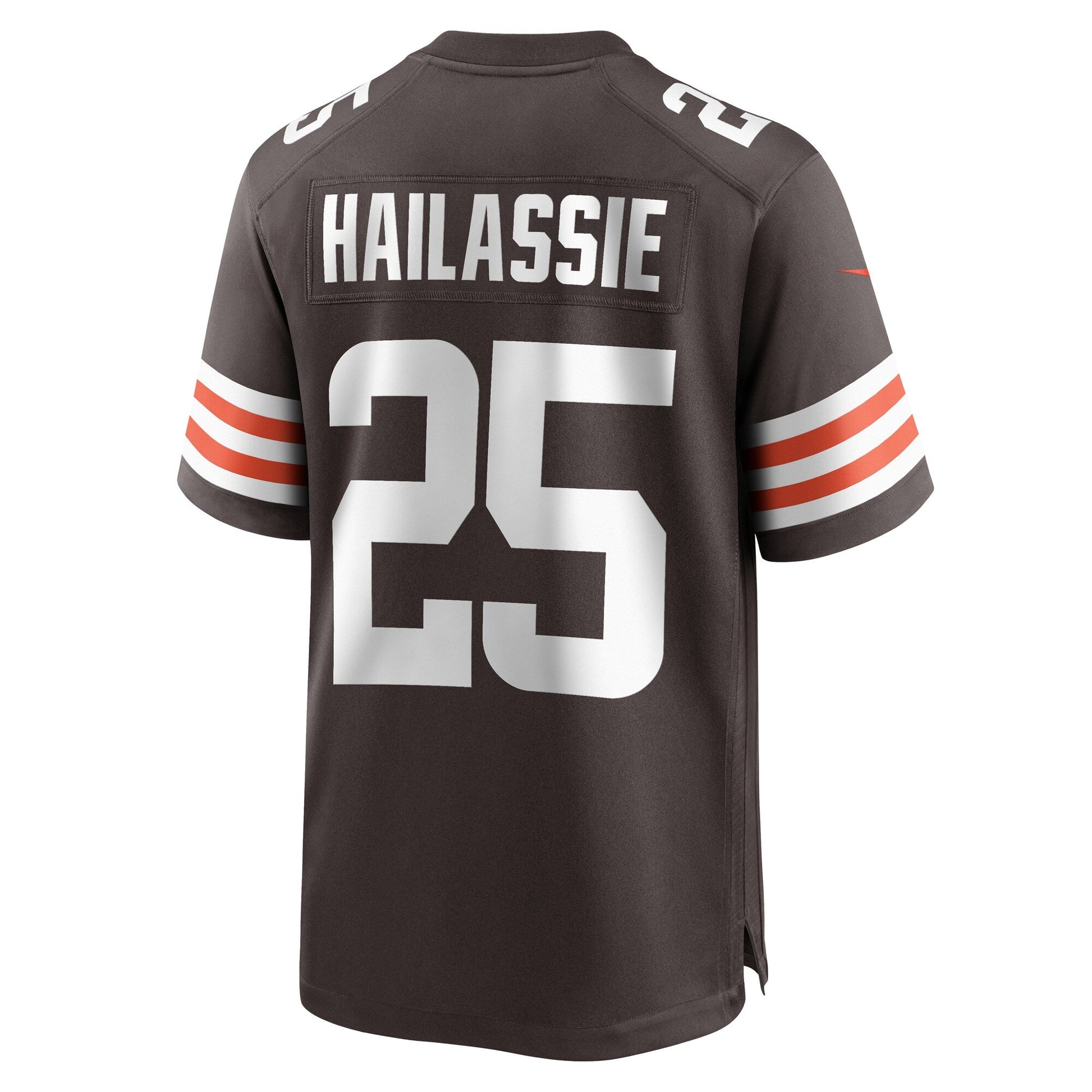 Kahlef Hailassie Cleveland Browns Team Game Jersey - Brown football jersey product view 3