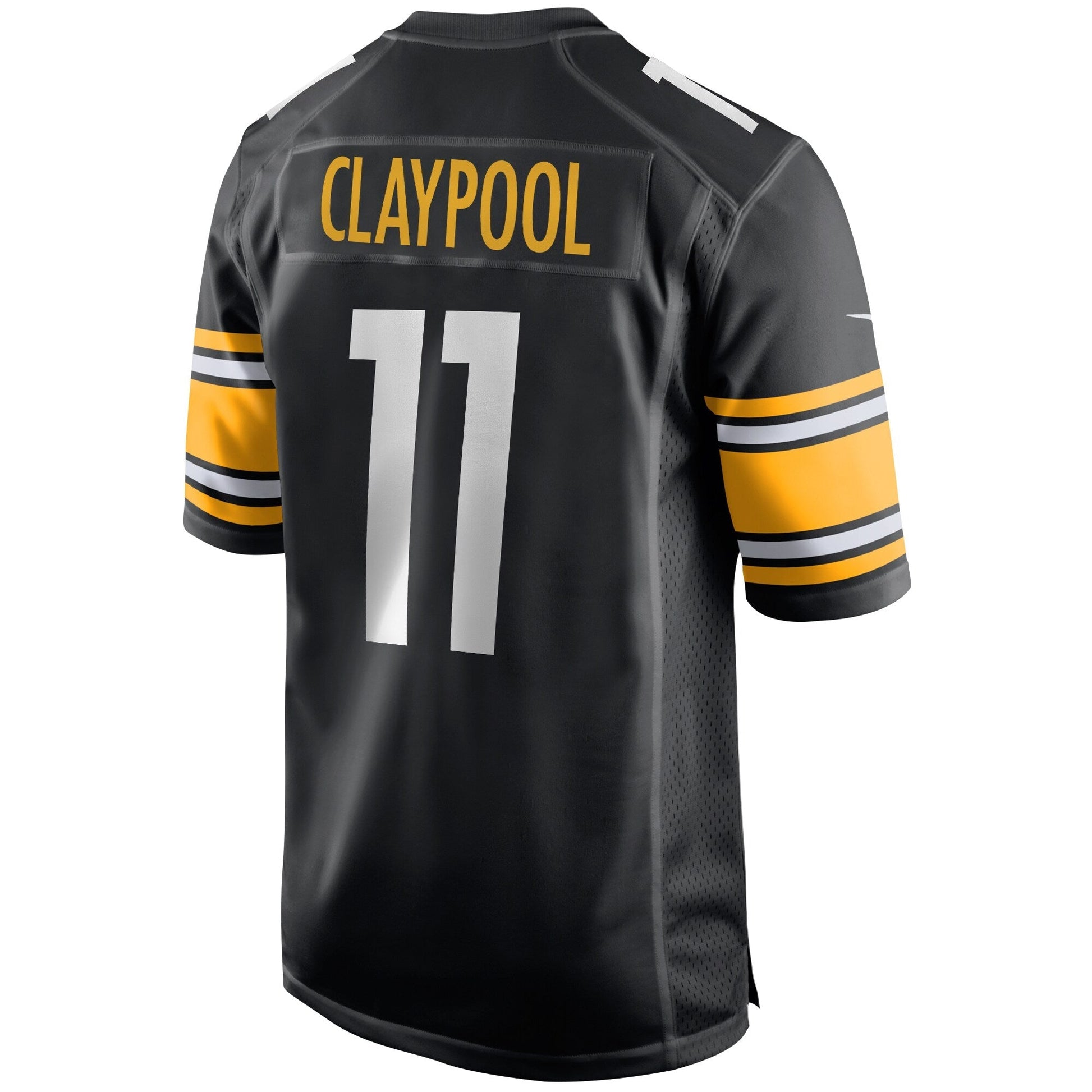 Chase Claypool Pittsburgh Steelers Game Jersey - Black football jersey product view 3