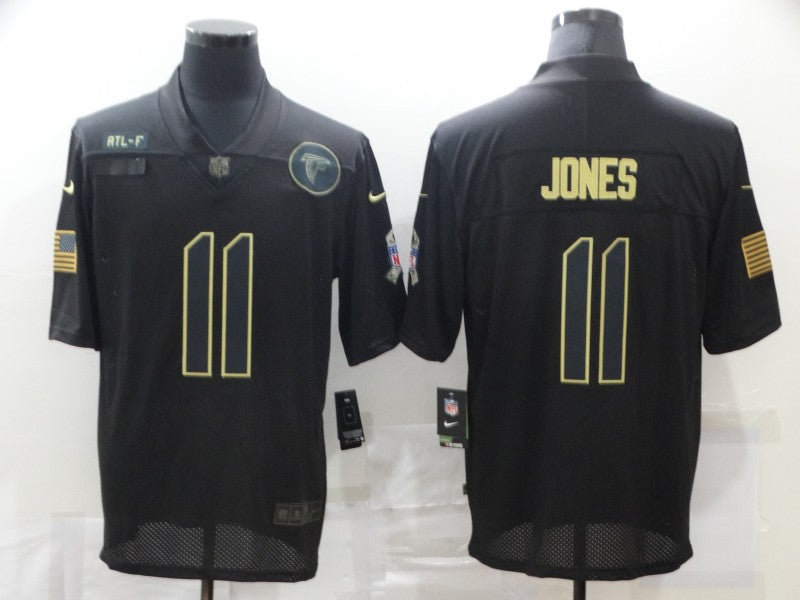 Men's Atlanta Falcons Julio Jones #11 Black Player Game Jersey1 football jersey product view 1
