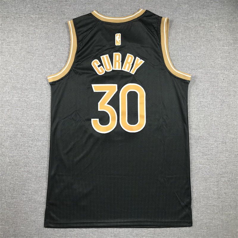 Warriors 30 Black Select Edition Jersey basketball jersey product view 2