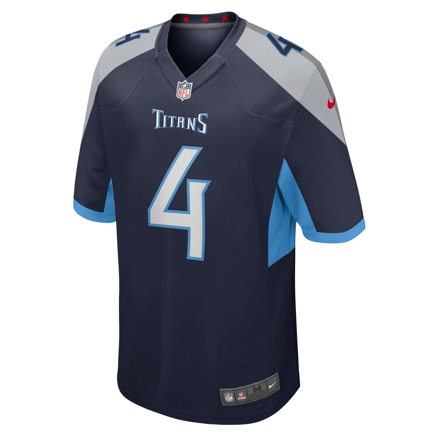 Ryan Stonehouse Tennessee Titans Game Jersey - Navy football jersey product view 2