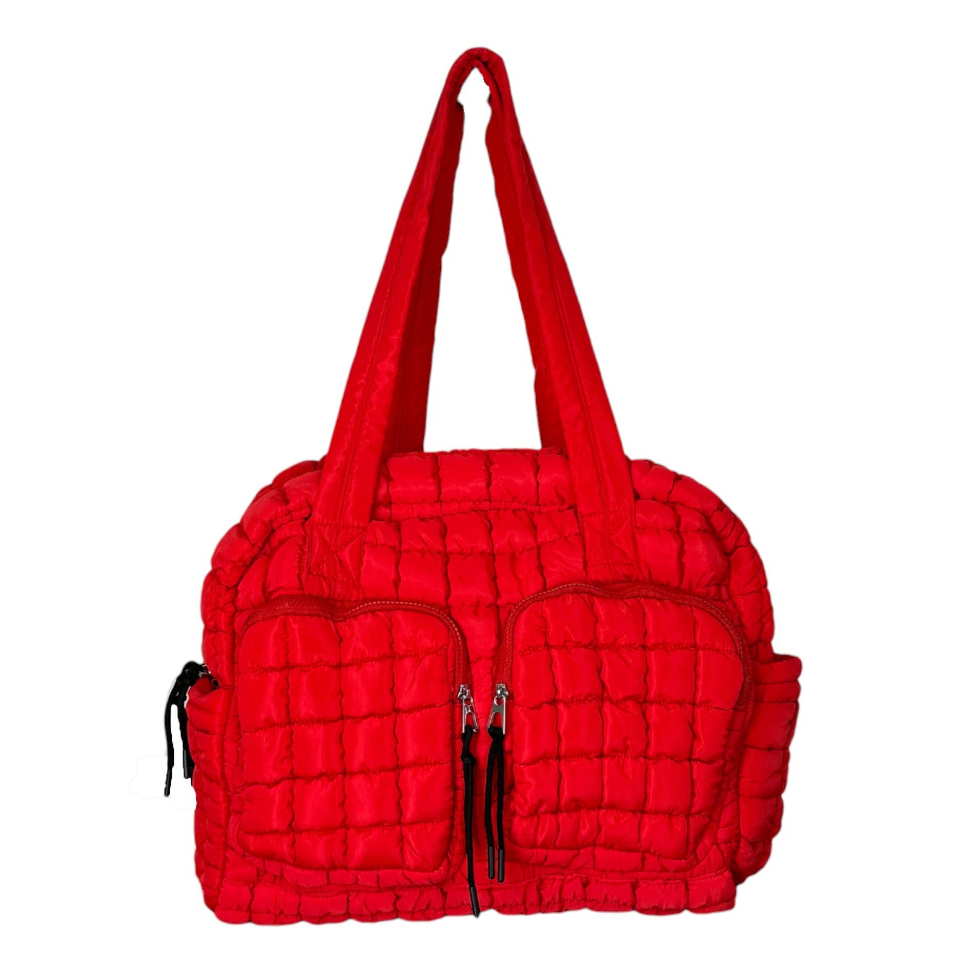 GZ-2646 Puffer Quilted Travel Bag Red Unisex T-shirt, Sweatshirt, Hoodie, Long Sleeve Tee - T-Shirt, Sweatshirt, Hoodie