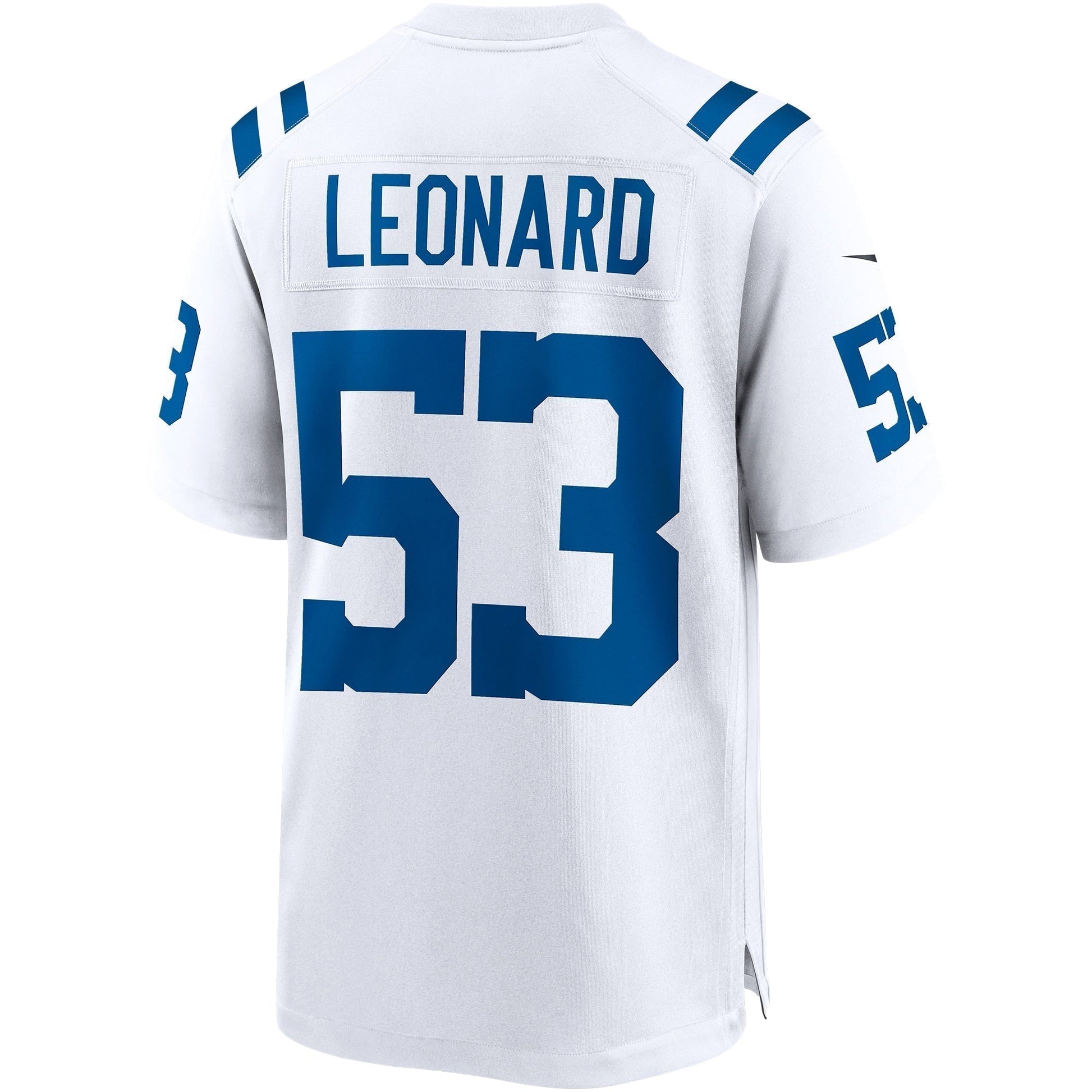 Shaquille Leonard Indianapolis Colts Game Jersey - White football jersey product view 3