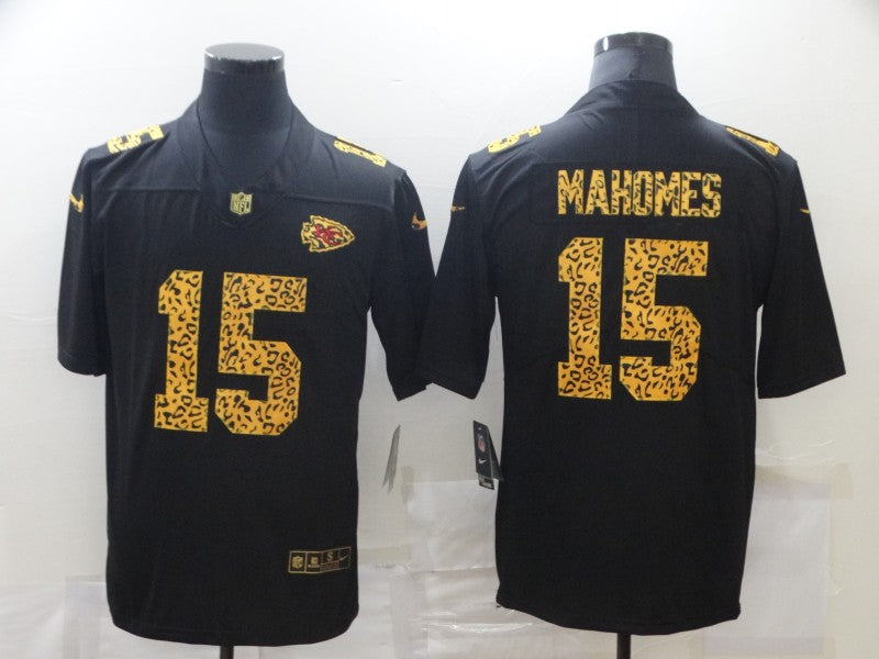 Men's Kansas City Chiefs Patrick Mahomes #15 Black Game Player Jersey1 football jersey product view 1
