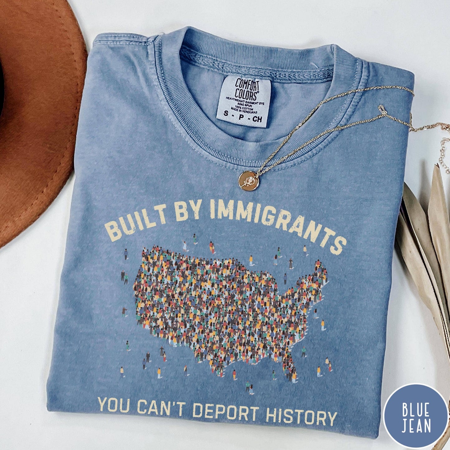 Immigrant Rights Protest Political Statement Tee Unisex T-shirt, Sweatshirt, Hoodie, Long Sleeve Tee - T-Shirt, Sweatshirt, Hoodie