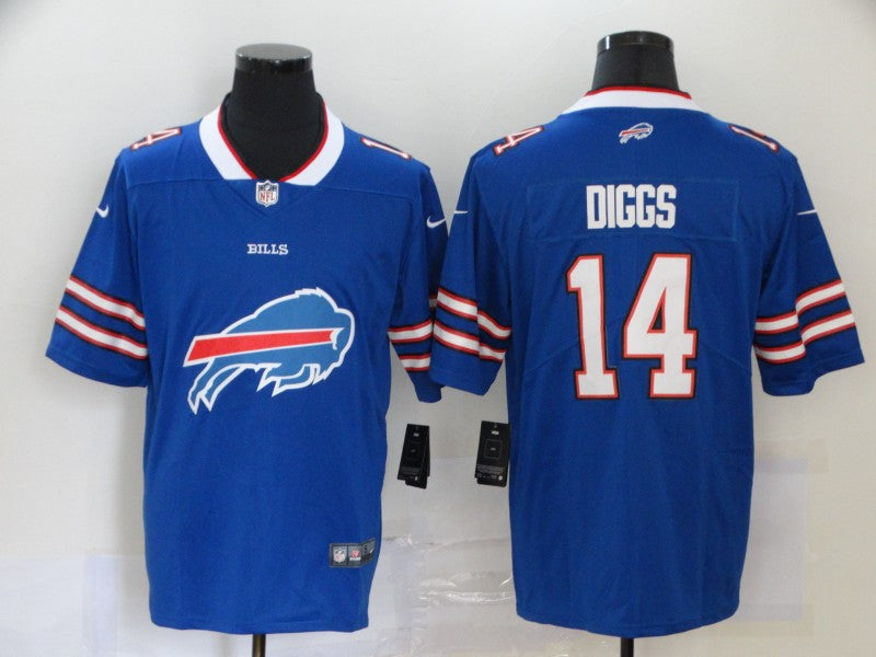 Men's Buffalo Bills Stefon Diggs #14 Blue Game Jersey1 football jersey product view 1
