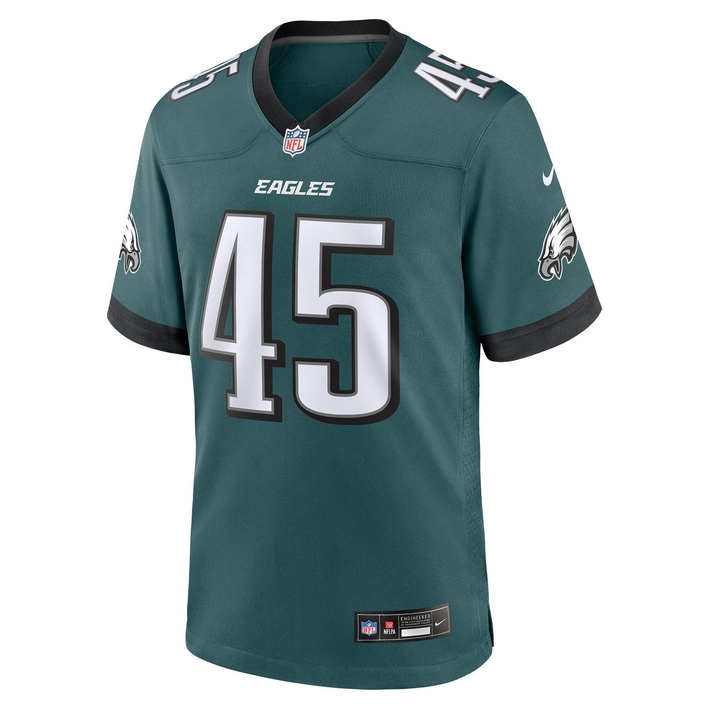 Devin White Philadelphia Eagles Game Jersey - Midnight Green football jersey product view 2