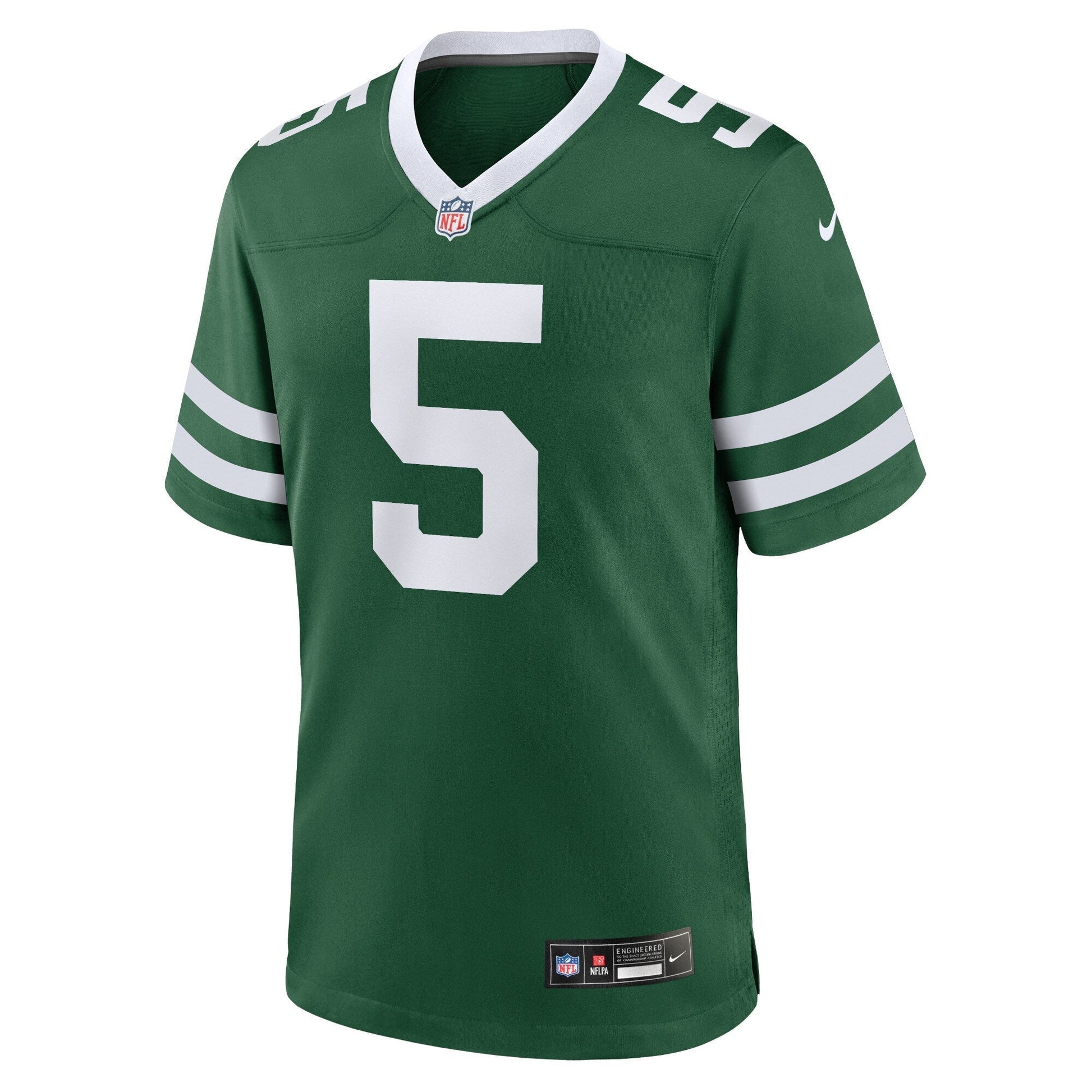 Garrett Wilson New York Jets Game Jersey - Legacy Green football jersey product view 2