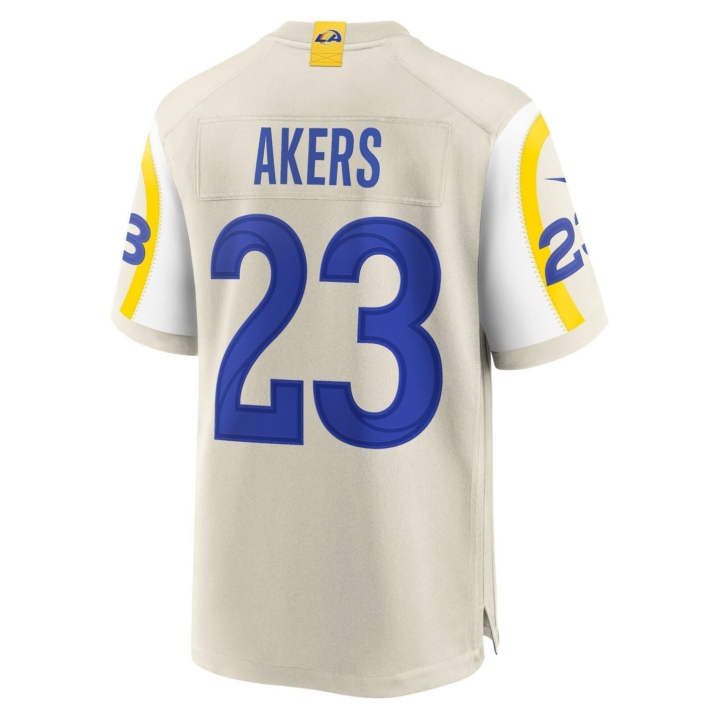 Cam Akers Los Angeles Rams Game Jersey - Bone football jersey product view 3