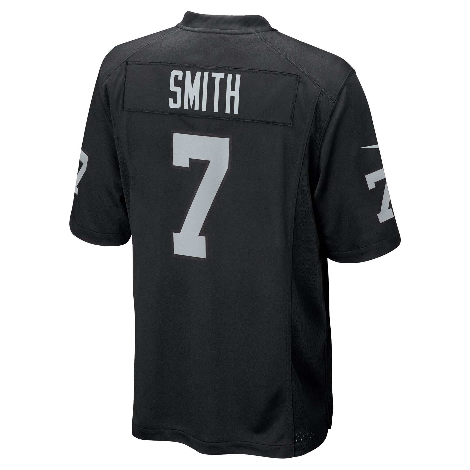 Las Vegas Raiders Geno Smith Black Game Player Jersey football jersey product view 1