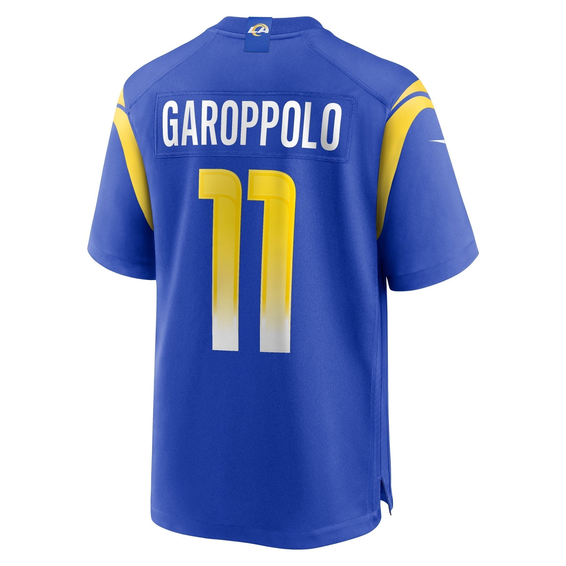 Jimmy Garoppolo Los Angeles Rams Game Jersey - Royal football jersey product view 3