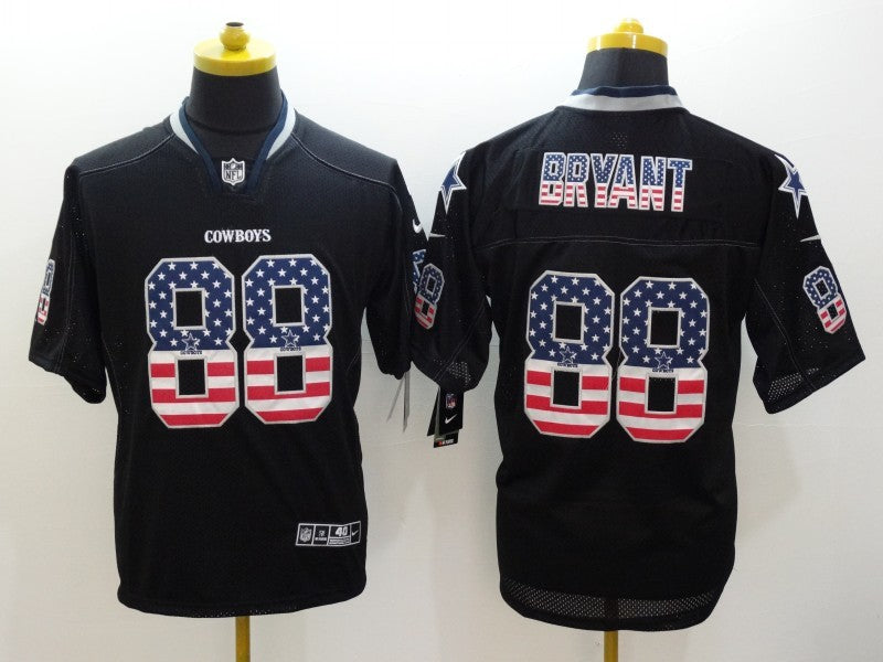 Men's Dallas Cowboys Dez Bryant #88 Black Game Jersey1 basketball jersey product view 1